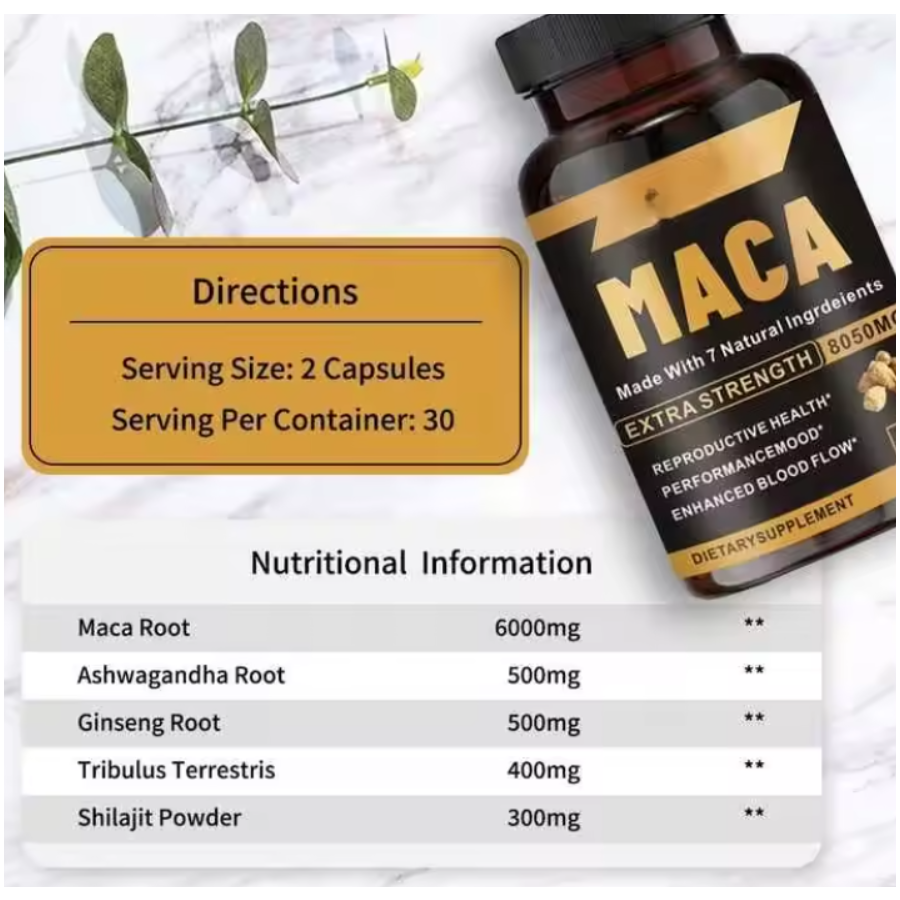 VIRIUM - Maca Negra Testosterona 60 capsulas